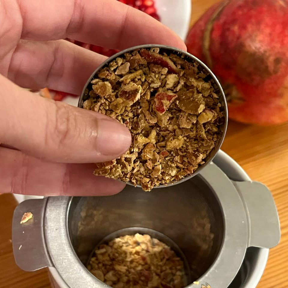 Cáscara de granada para infusiones detox